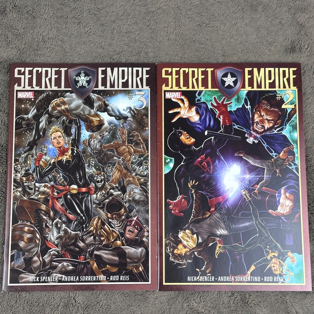 Marvel Secret Empire 2 3 Comic Book‎ Lot Nick Spencer Andrea Sorrentino 2017
